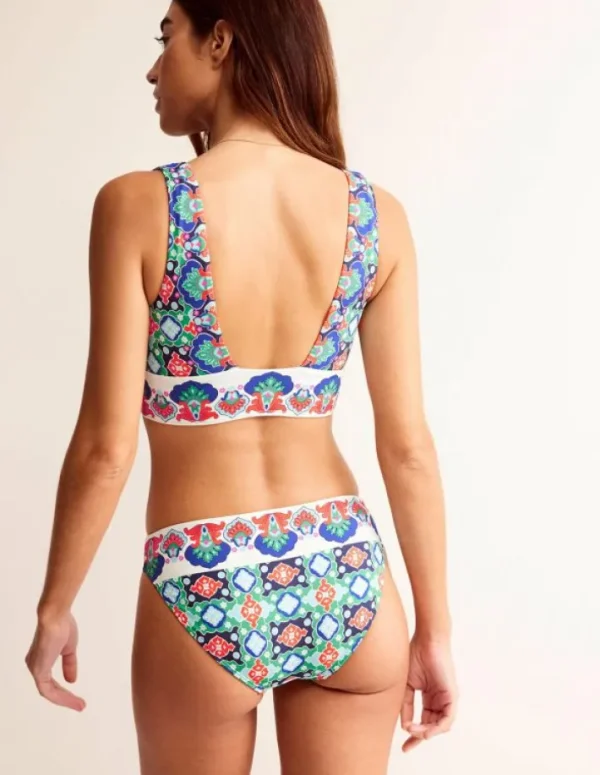 Flash Sale Boden Porto Bikinioberteil-Grünes Tamburin, Küsten-Kachel GrünesTamburin,Küsten-Kachel