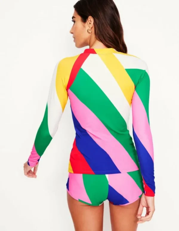 Shop Boden Raglan-Badeshirt mit Sonnenschutz-Bunt, Regenbogendesign Bunt,Regenbogendesign