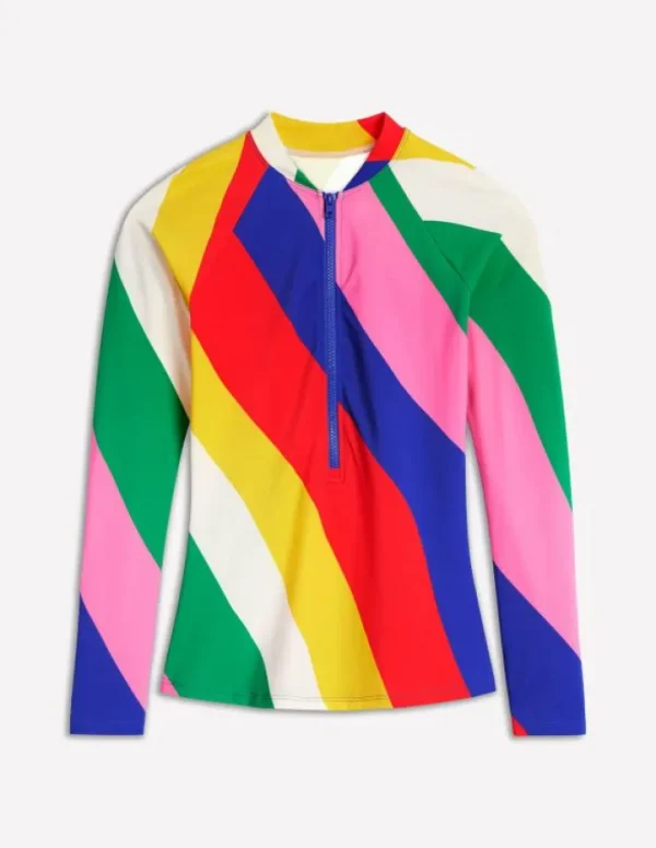 Shop Boden Raglan-Badeshirt mit Sonnenschutz-Bunt, Regenbogendesign Bunt,Regenbogendesign