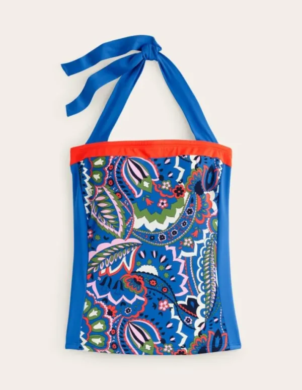 Flash Sale Boden Santorini Tankini-Oberteil-Blau, Blätter Paisley Blau,BlätterPaisley