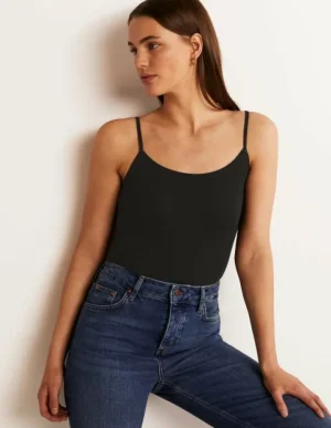 Sale Boden Schlichtes Camisole-Oberteil- Schwarz