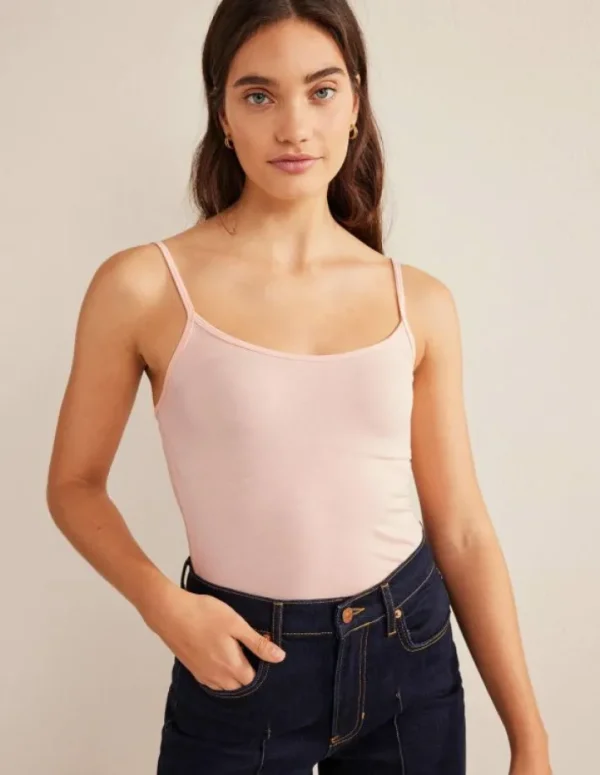 Outlet Boden Schlichtes Camisole-Oberteil- Hellbeige