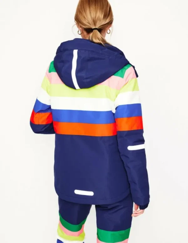 Cheap Boden Skijacke- Regenbogenstreifen