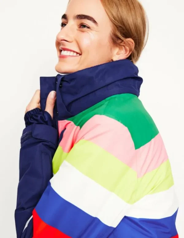 Cheap Boden Skijacke- Regenbogenstreifen