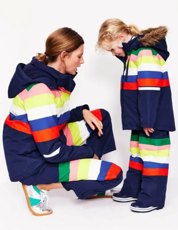 Cheap Boden Skijacke- Regenbogenstreifen