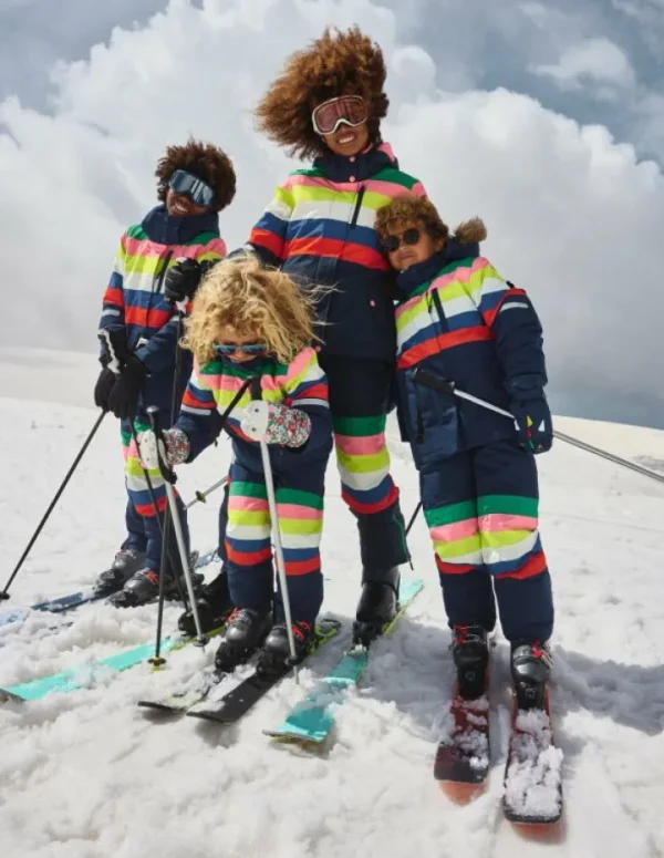 Cheap Boden Skijacke- Regenbogenstreifen