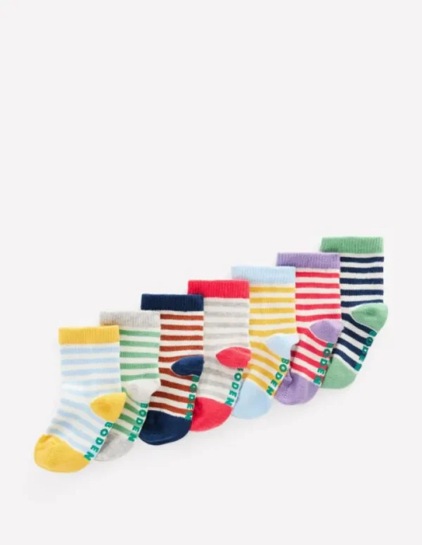 Cheap Boden Socken im 7er-Pack (Baby/Jungen)- Gestreift