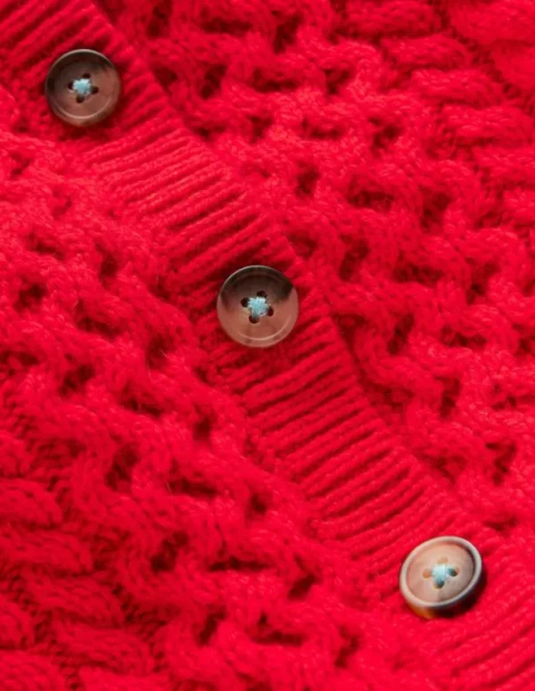 New Boden Strickjacke mit Zopfmuster-Anemone Honeycomb Spot AnemoneHoneycombSpot