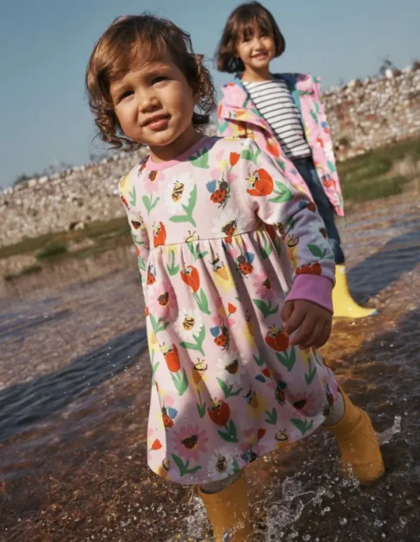 Shop Boden Sweatshirt-Kleid-Fliederzucker Frühlingsgarten FliederzuckerFrühlingsgarten