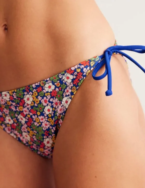 Outlet Boden Symi Bikinihose zum Binden-Bunt, Botanische Blütenknospe Bunt,BotanischeBlütenknospe