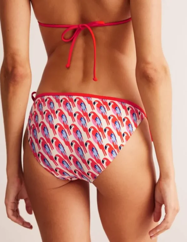 Flash Sale Boden Symi Bikinihose zum Binden-Bunt, Tropischer Papagei Bunt,TropischerPapagei