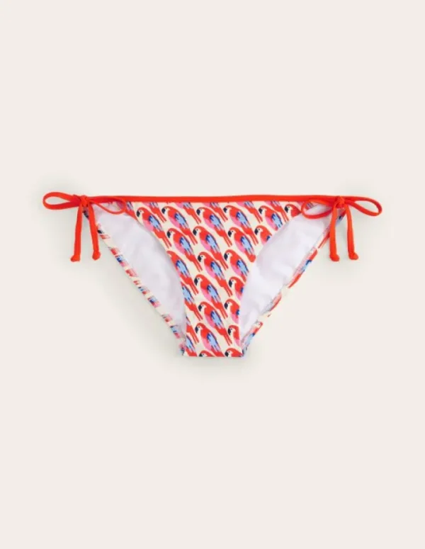 Flash Sale Boden Symi Bikinihose zum Binden-Bunt, Tropischer Papagei Bunt,TropischerPapagei