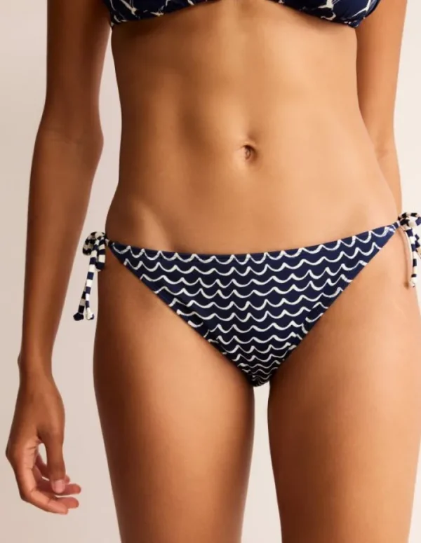 Hot Boden Symi Bikinihose zum Binden-Französisches Marineblau, Möwe FranzösischesMarineblau,Möwe