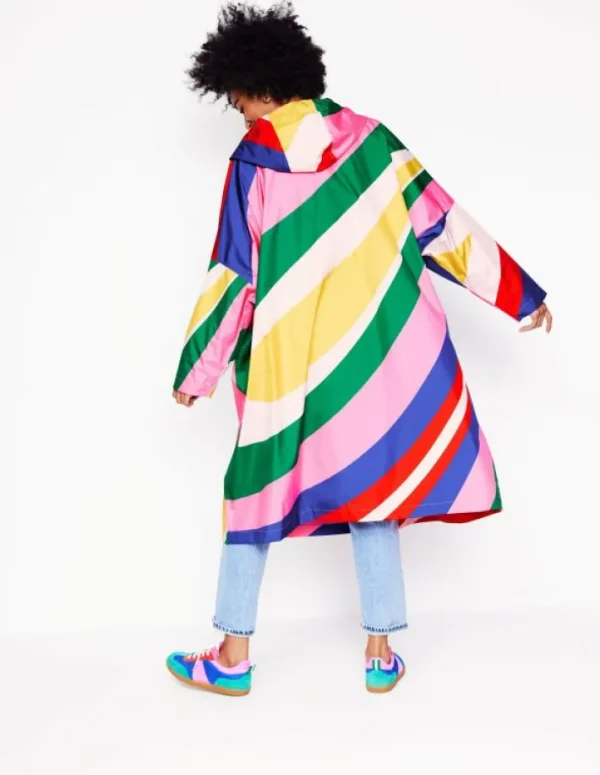 Outlet Boden Verstaubare Regenjacke- Regenbogendesign