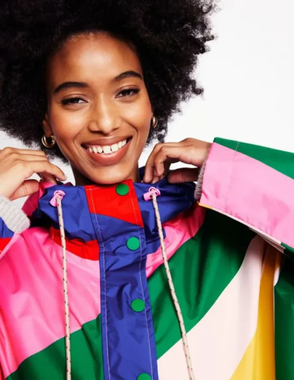 Outlet Boden Verstaubare Regenjacke- Regenbogendesign