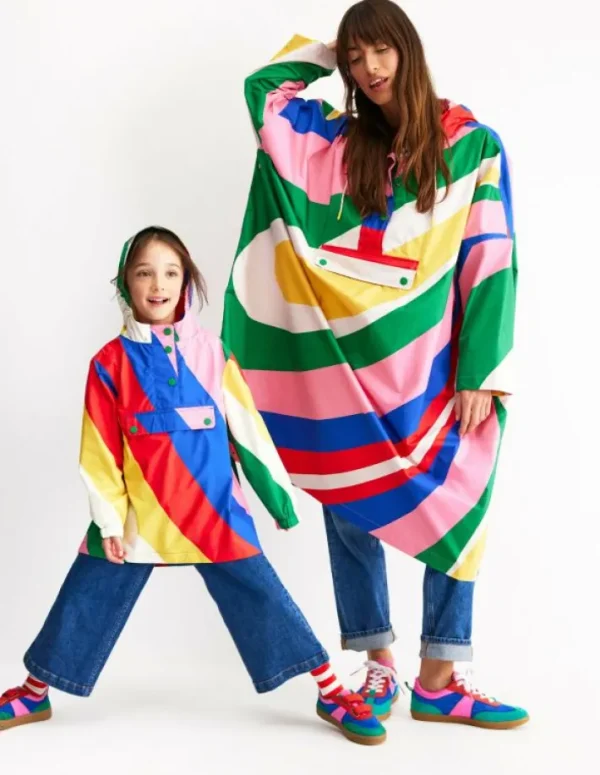 Outlet Boden Verstaubare Regenjacke- Regenbogendesign