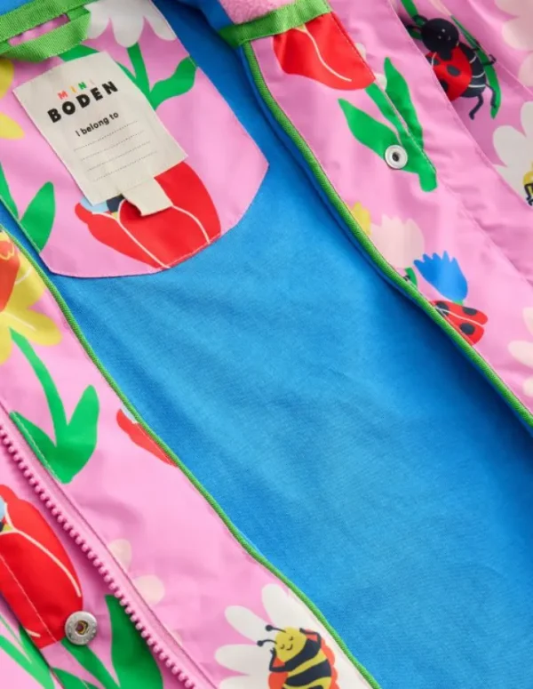 Cheap Boden Wasserdichte Fischerjacke-Rosa Frühlingsgarten RosaFrühlingsgarten