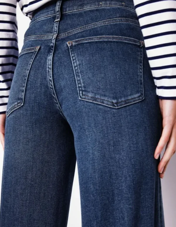 Sale Boden Weite, verkürzte Jeans mit hohem Bund-Beatnik Red